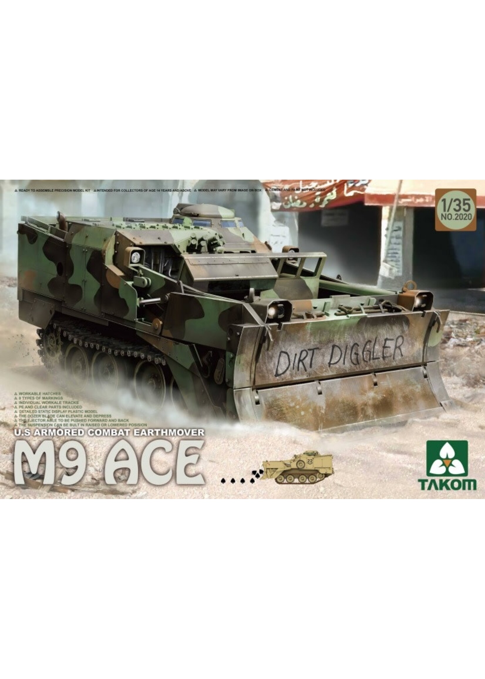 Takom TAK2020 US Armored Combat Earthmover M9 ACE (1/35)