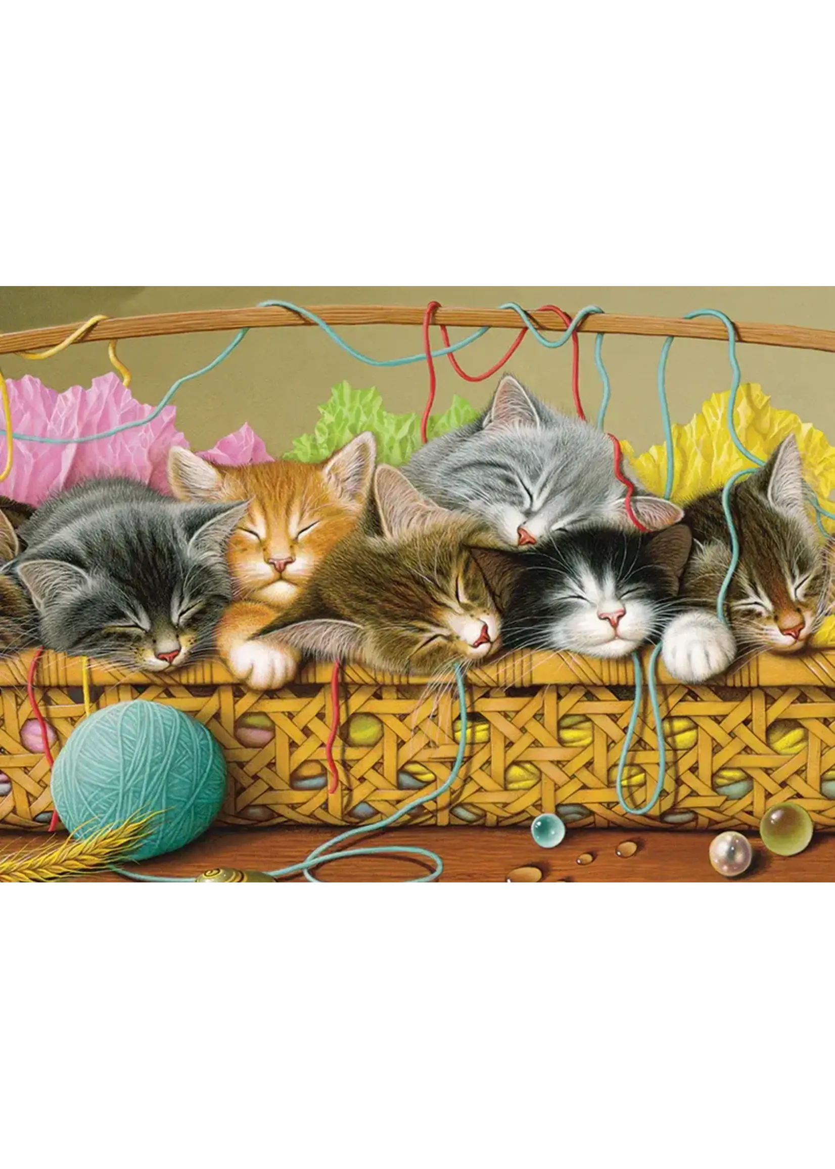 Cobble Hill CH58865 Kittens in Basket (TrayPuzzle35)