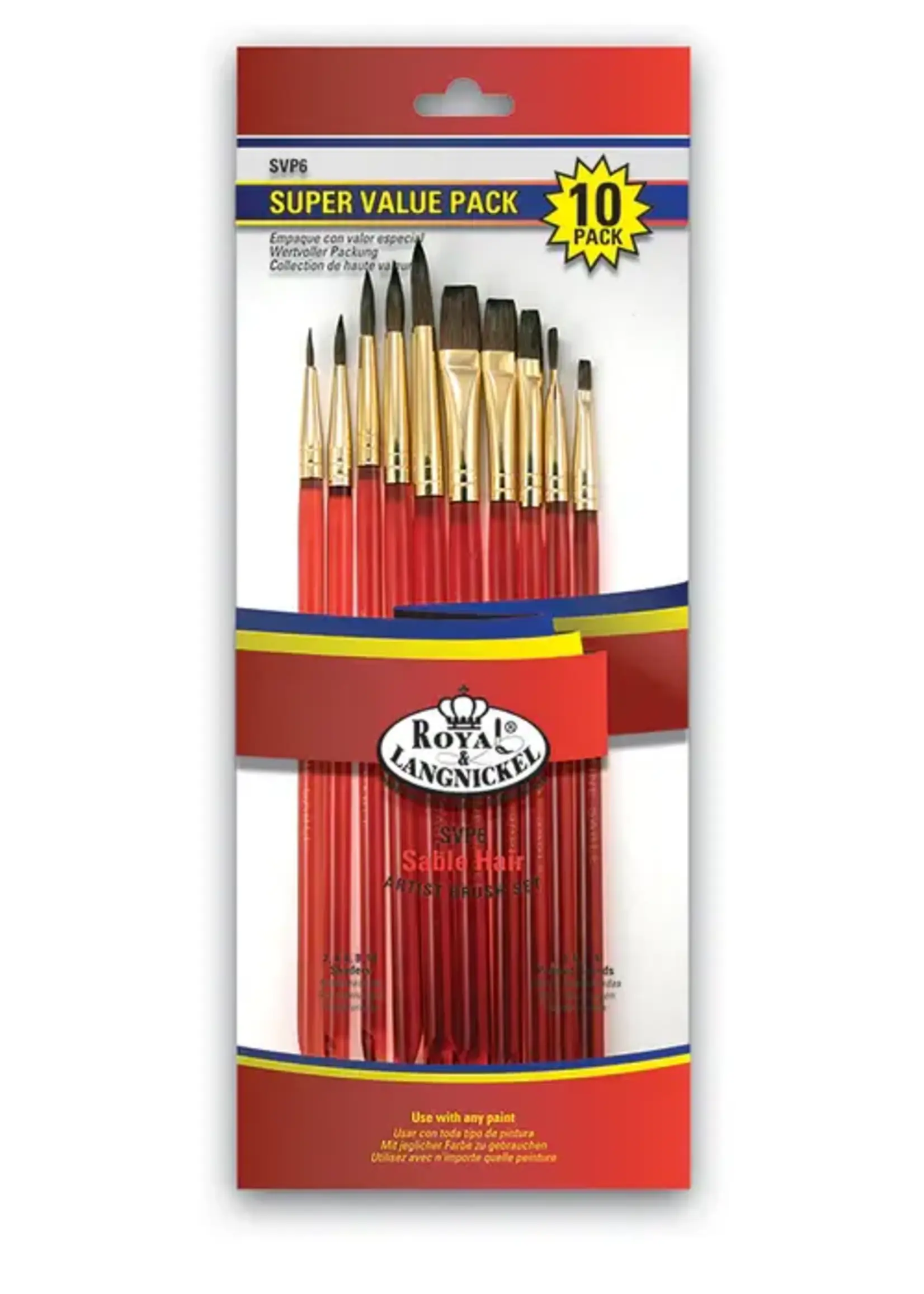 Sable Brush Set (10pc)