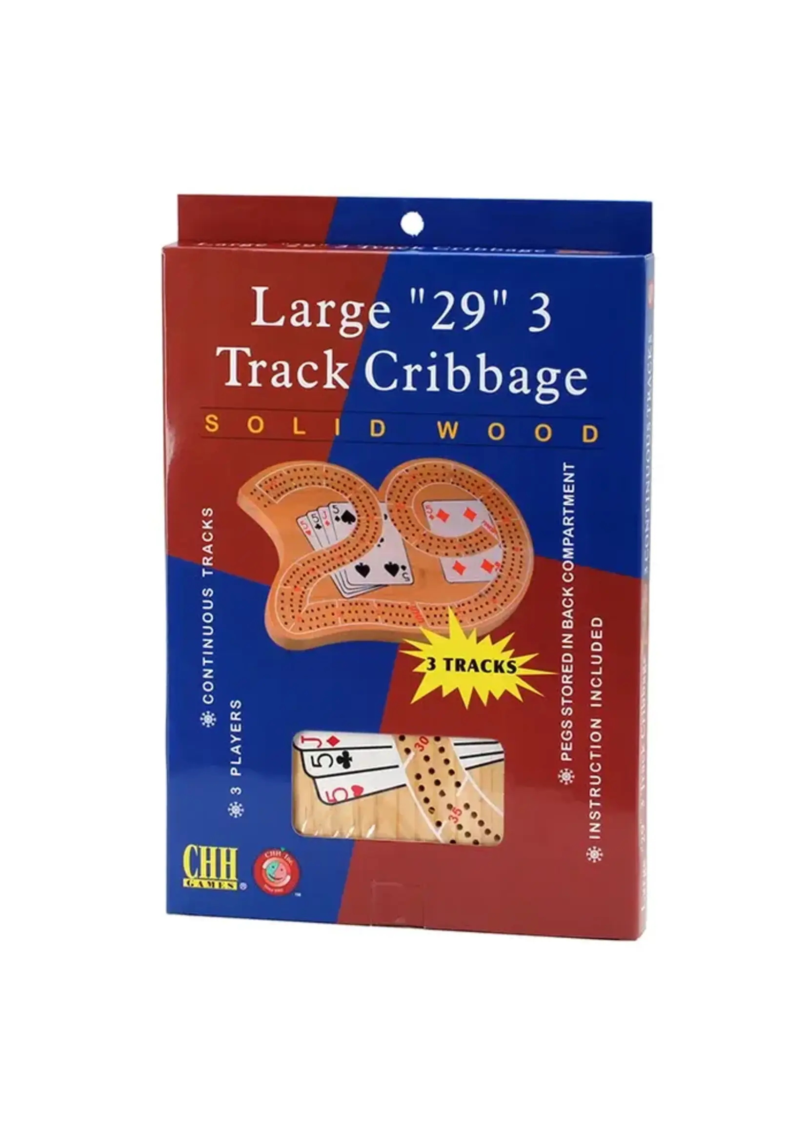 Cribbage Board 3 Track 1 Color Large 29
