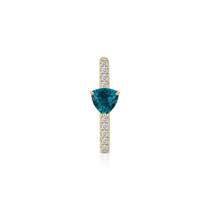 HIBA HAYEK HOOP Nº3 BLUE TOPAZ