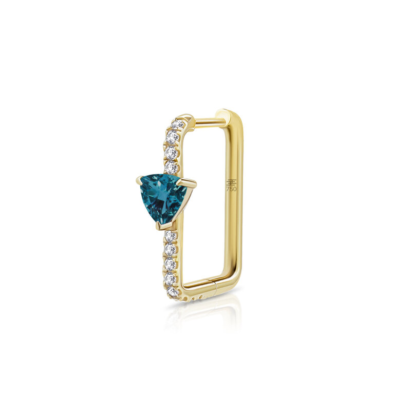 HIBA HAYEK HOOP Nº3 BLUE TOPAZ