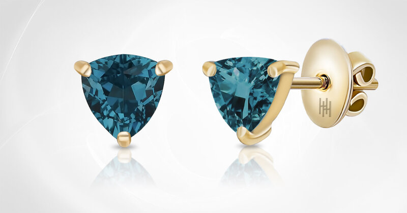 HIBA HAYEK STUD Nº1 BLUE TOPAZ