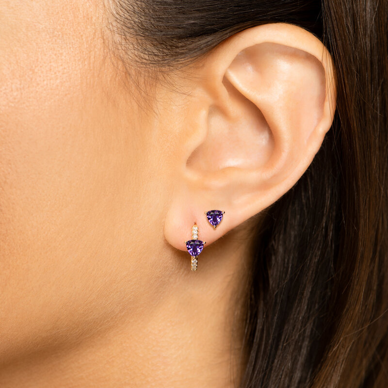 HIBA HAYEK STUD Nº2 AMETHYST