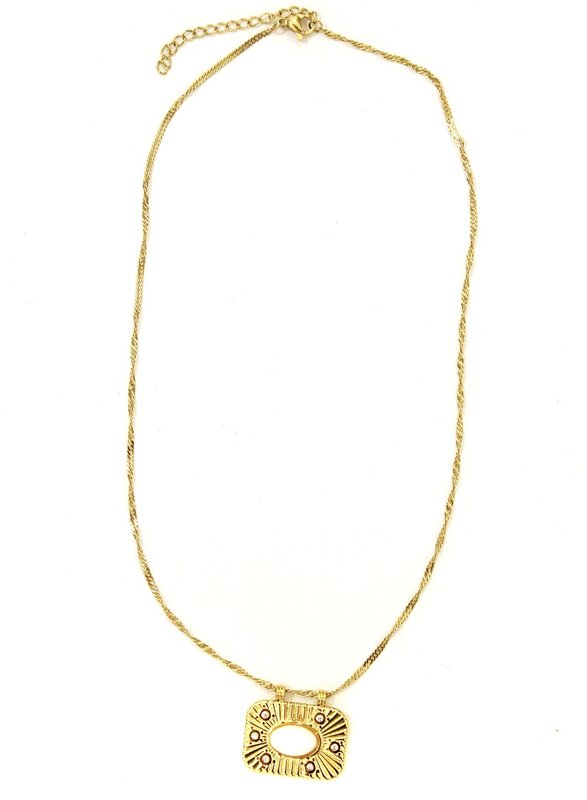 FEATHERLIGHT Gold Pendant Necklace