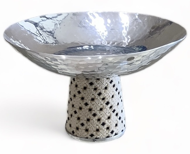 JORDAN RIVER FOUNDATION Silver Bowl with Embroidery