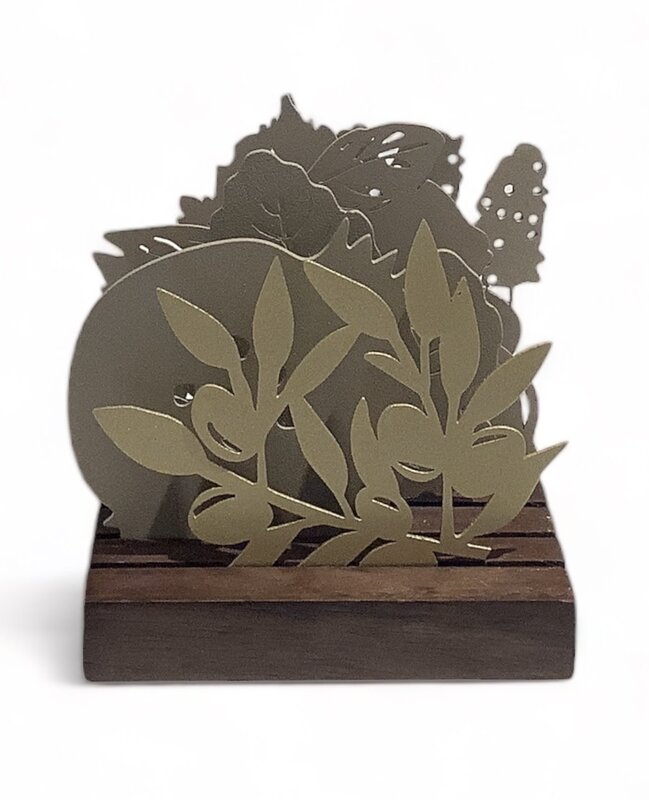 KAWN DESIGNS KHADRA TREES COASTERS  - Beige SET OF 6