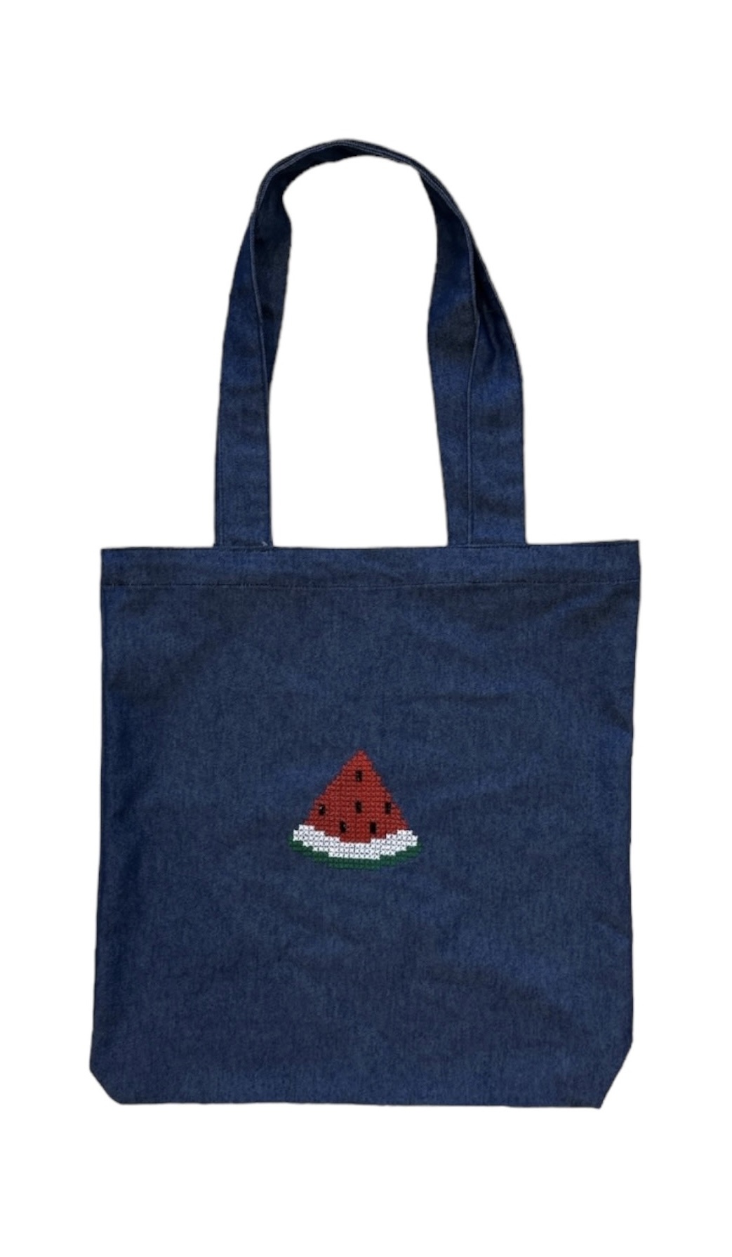 STUDIO TALINE Denim Watermelon Tote Bag