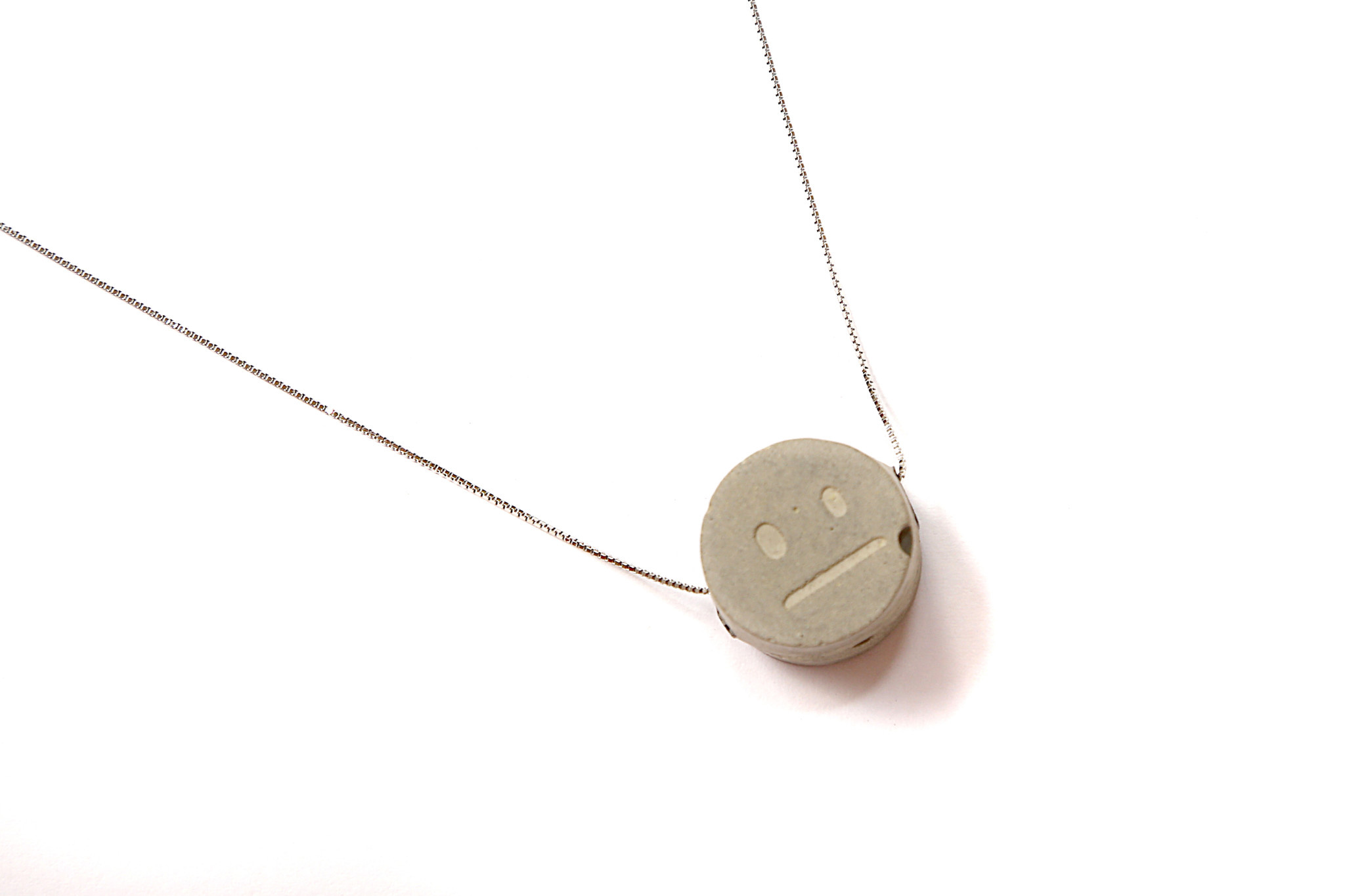 RUBA DESIGNER Cement Necklace Shocked Emoji