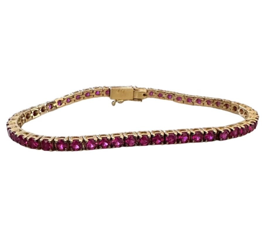 YOLA JAHSHAN Ruby Tennis Bracelet