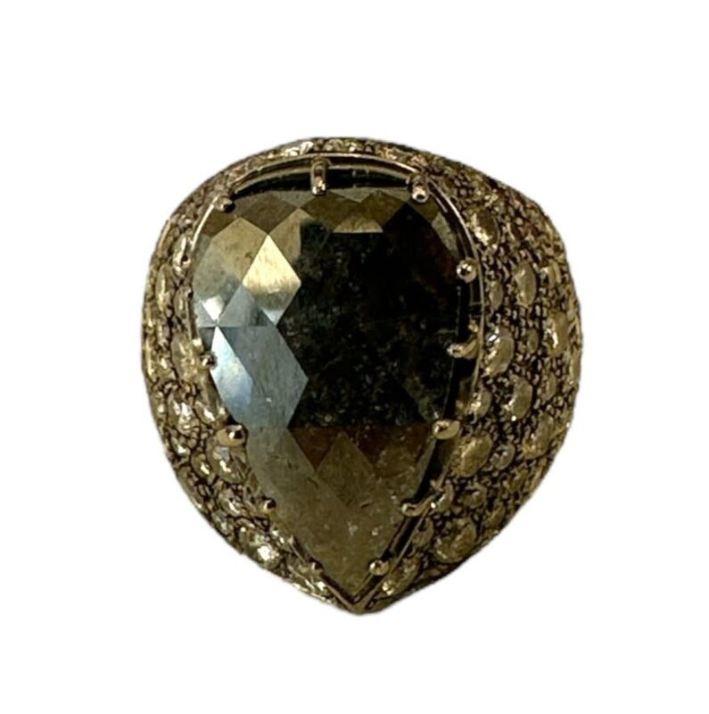 YOLA JAHSHAN Black Diamonds Pinky Ring