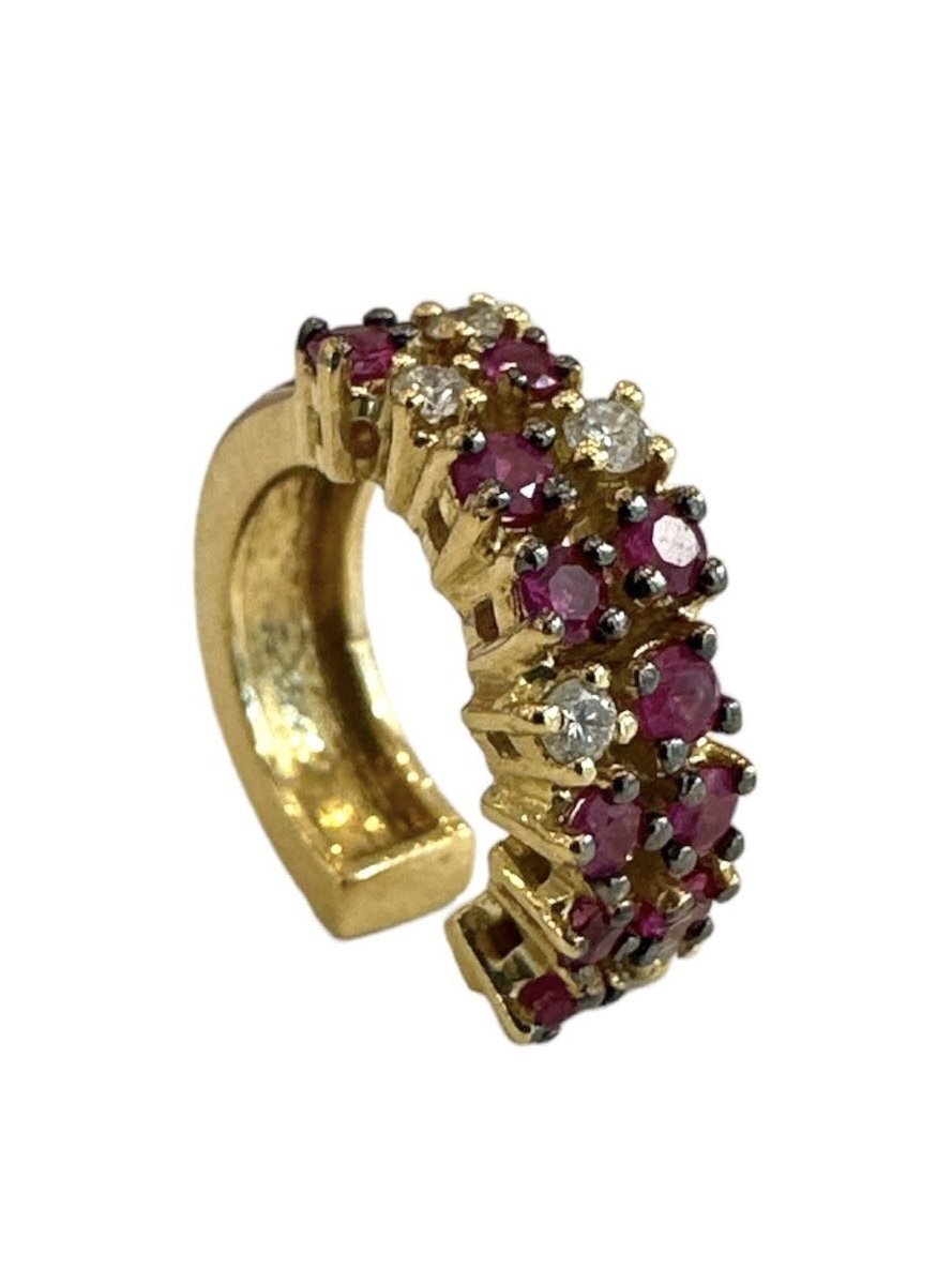 YOLA JAHSHAN Ruby & Diamond Yellow Gold Cuff