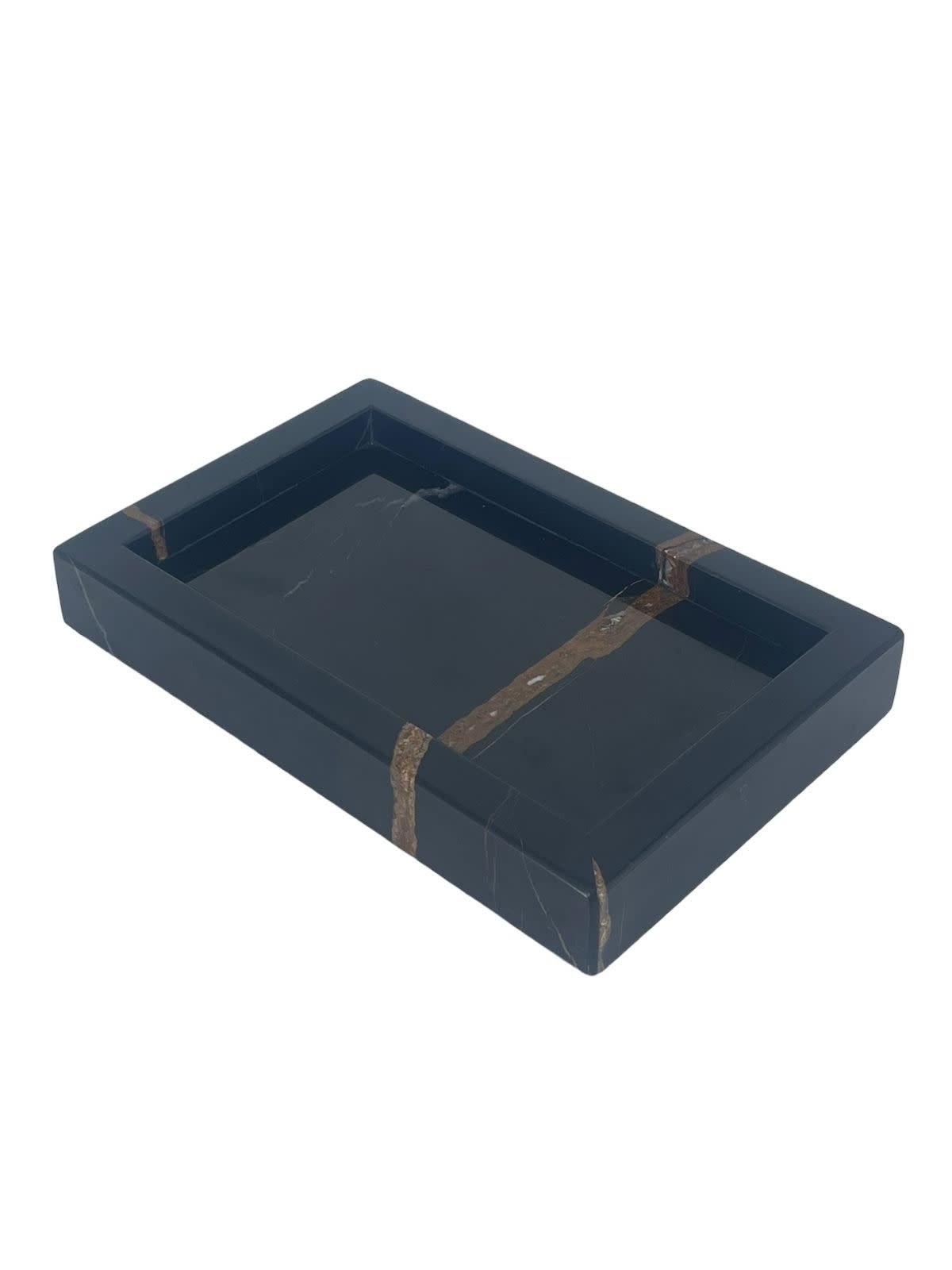 SAMZMARBLE Black Marquina Marble Tray