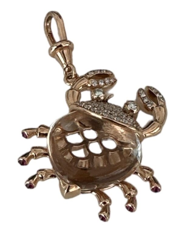 JOHN NAJARIAN Diamond Pave Crab Charm