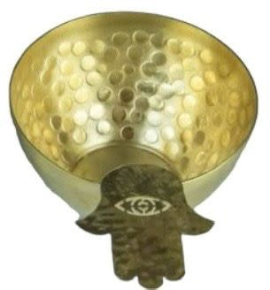 JORDAN RIVER FOUNDATION Bowl with Gold Palm Handle