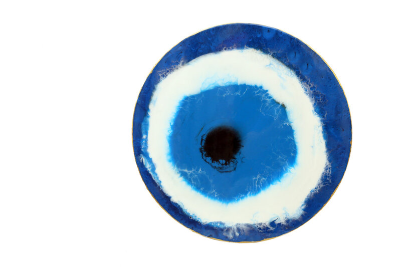 NOOR ALSABER ART Hand painted Evil Eye Wall Hanging 80 cm