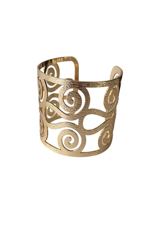 SUHA DESIGN Swirls wide Bangle