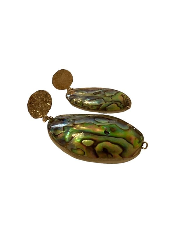 INAMUL LUMANI Abalone mother of pearl with silver Earrings