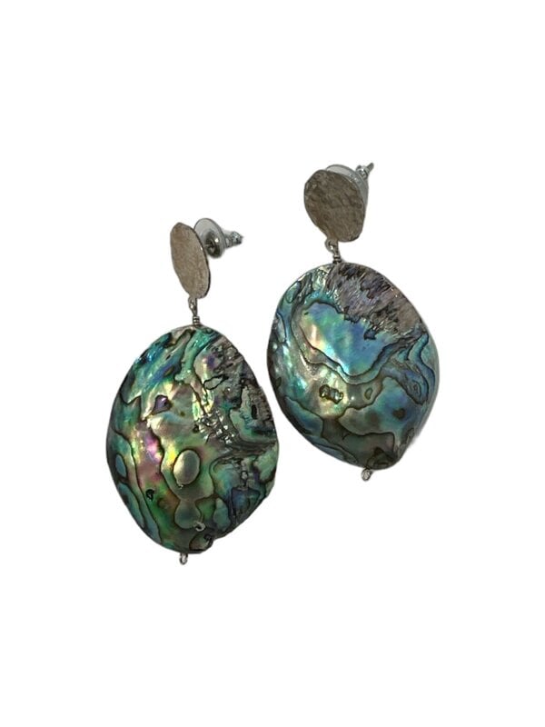 INAMUL LUMANI Abalone mother of pearl with silver Earrings