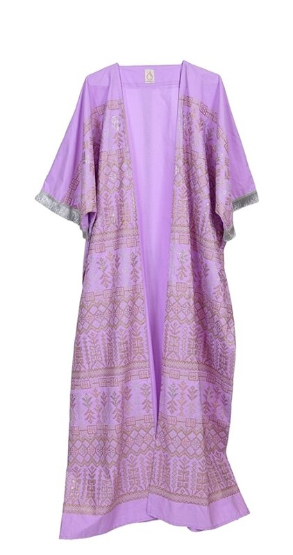 LAM  COLLECTIONS Purple Bisht with Gold and Silver embroidery