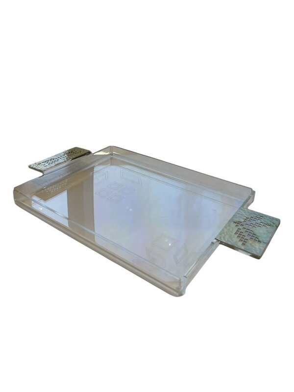 ORIENTINA ⁠Turath acrylic tray with gold handles