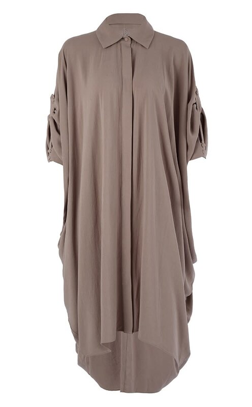 BLOOMS OF LOVE Taupe Breezy Versatility Dress