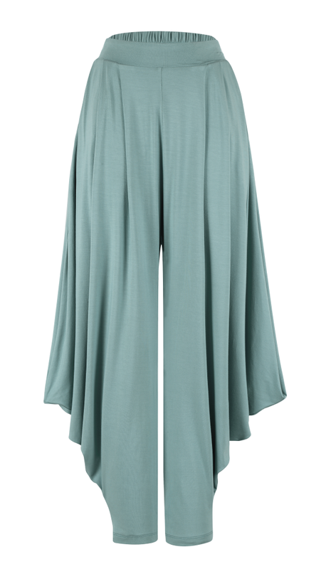 BLOOMS OF LOVE Blue Effortless Elegance Drape Pants