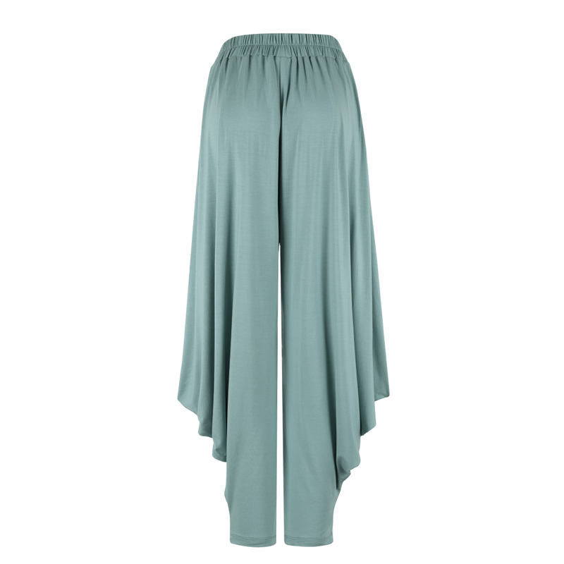 BLOOMS OF LOVE Blue Effortless Elegance Drape Pants