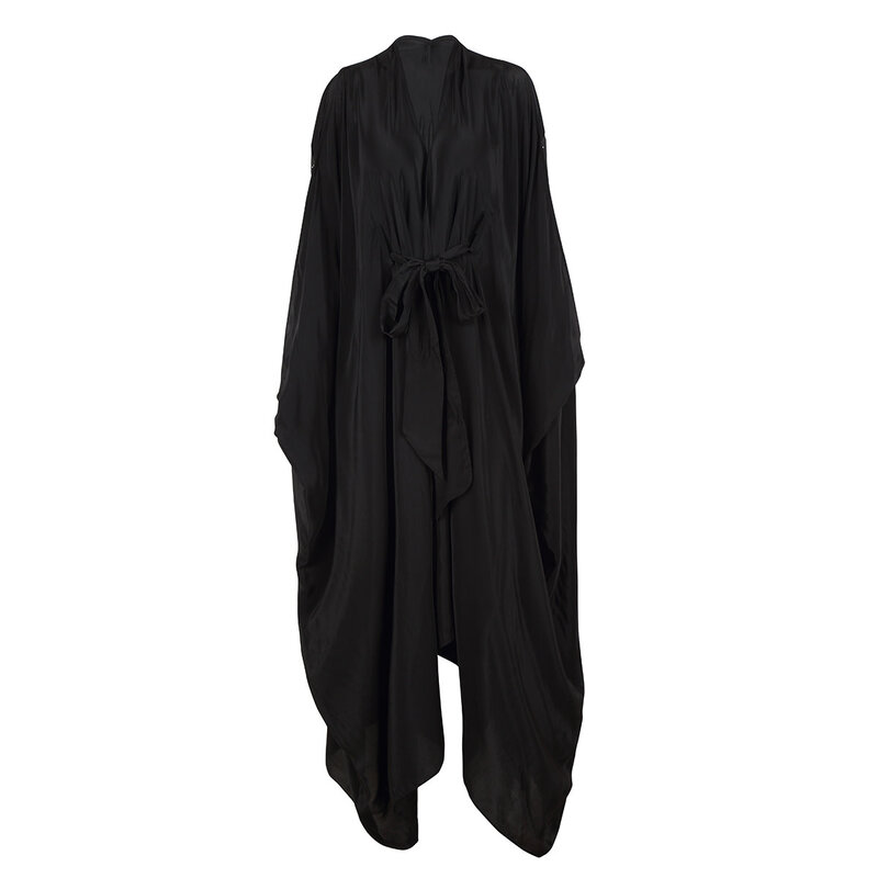 BLOOMS OF LOVE Black Mystical Mirage Kaftan