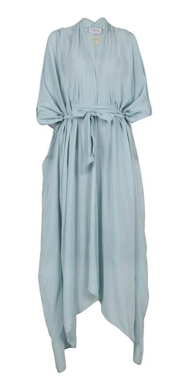 BLOOMS OF LOVE Baby Blue Mystical Mirage Kaftan