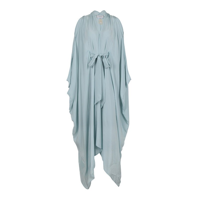 BLOOMS OF LOVE Baby Blue Mystical Mirage Kaftan