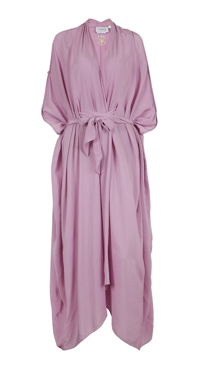 BLOOMS OF LOVE Purple Mystical Mirage kaftan