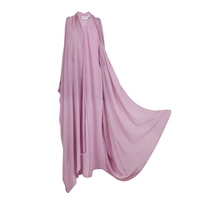 BLOOMS OF LOVE Purple Mystical Mirage kaftan