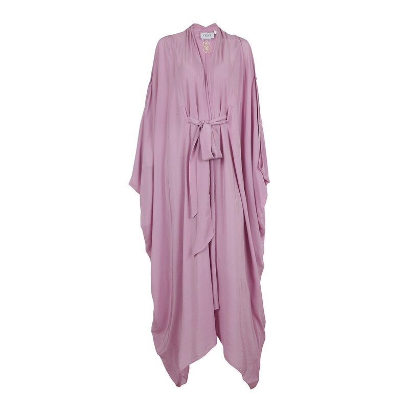 BLOOMS OF LOVE Purple Mystical Mirage kaftan