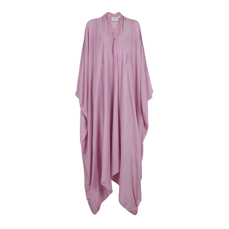 BLOOMS OF LOVE Purple Mystical Mirage kaftan