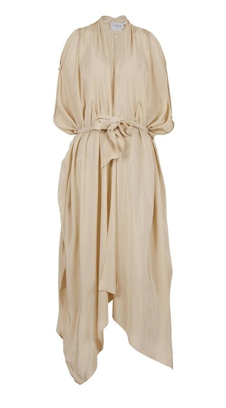 BLOOMS OF LOVE Beige Mystical Mirage Kaftan