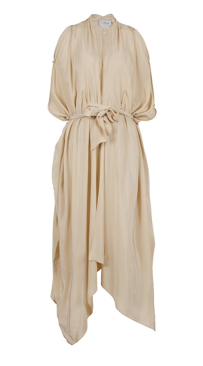 BLOOMS OF LOVE Beige Mystical Mirage Kaftan