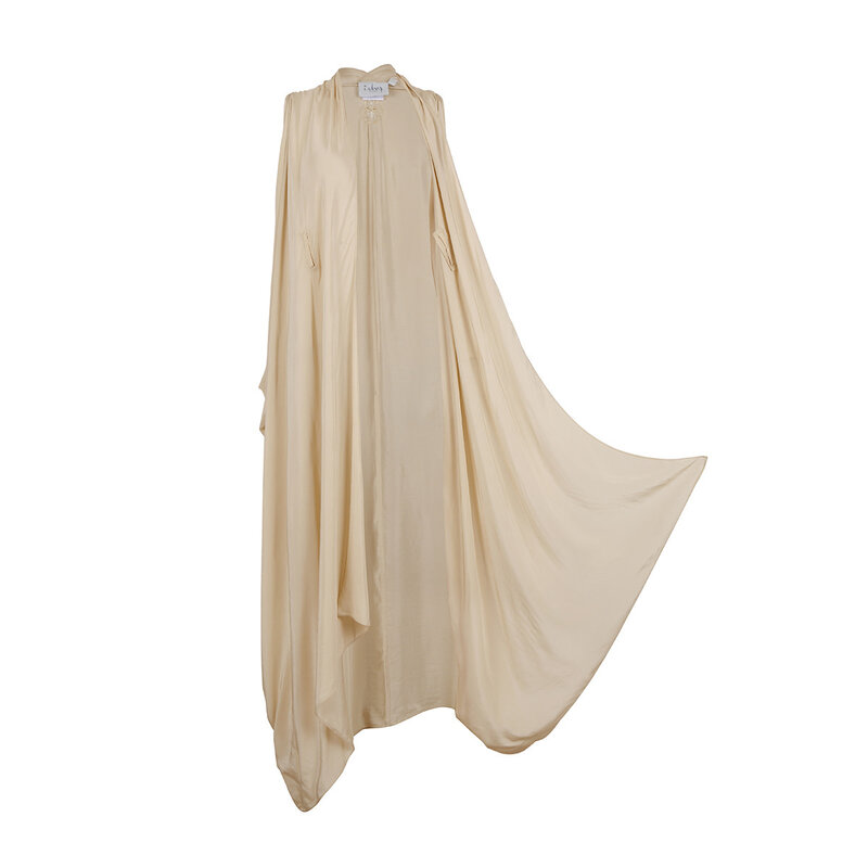 BLOOMS OF LOVE Beige Mystical Mirage Kaftan