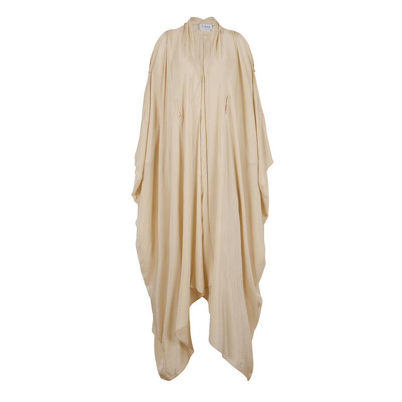 BLOOMS OF LOVE Beige Mystical Mirage Kaftan