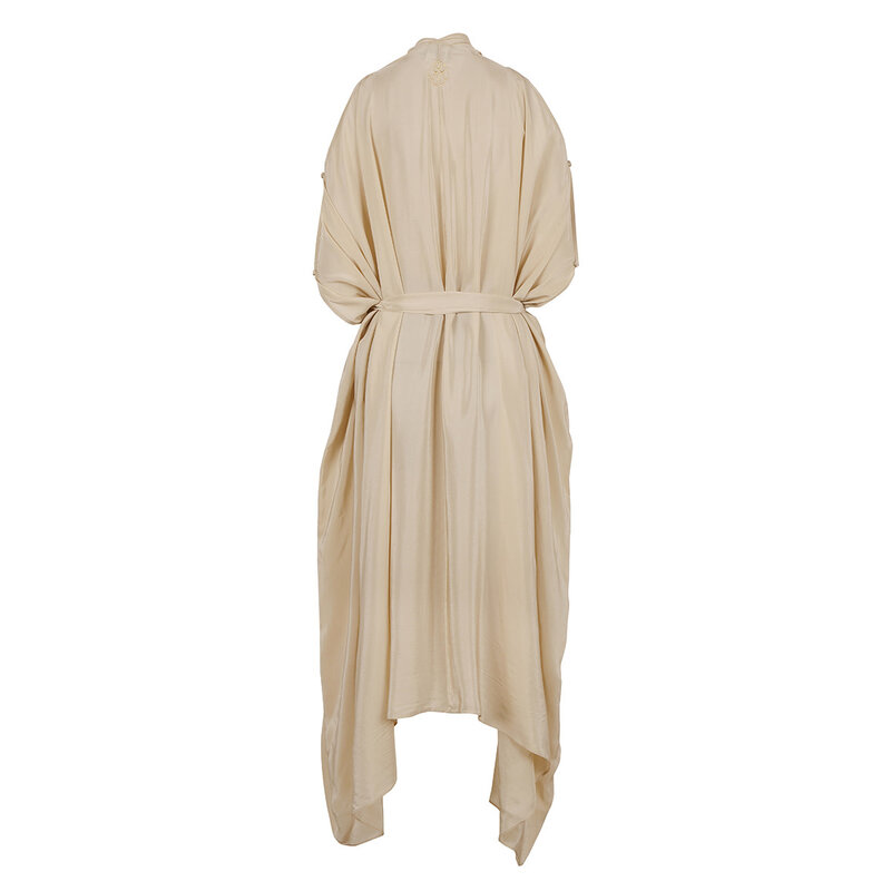 BLOOMS OF LOVE Beige Mystical Mirage Kaftan