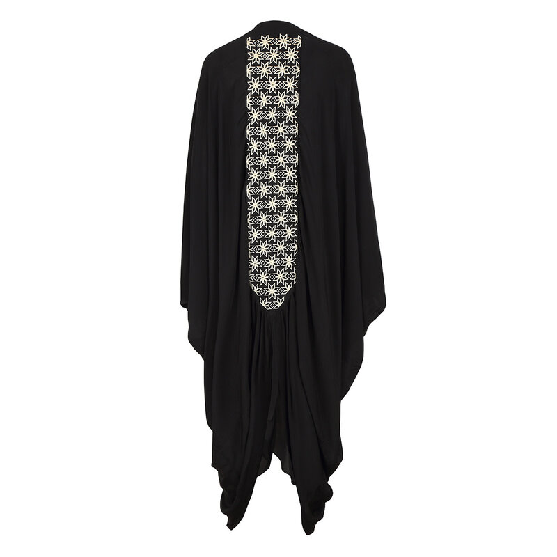 BLOOMS OF LOVE Black The Starry Nights Kimono