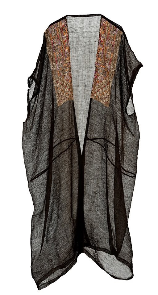 KERMAZ Brown Najaf Bisht with Embroidery