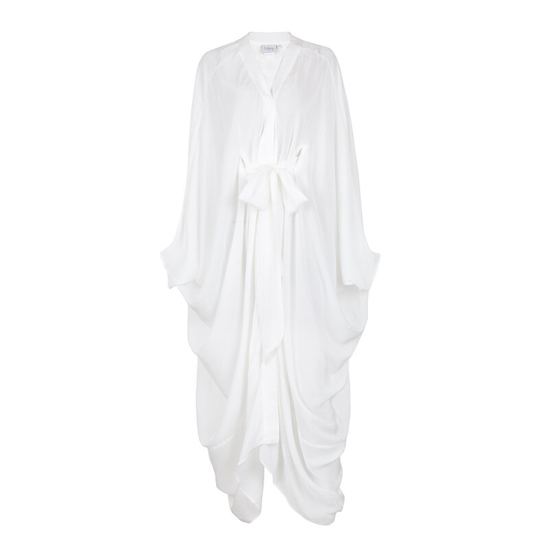 BLOOMS OF LOVE White The Starry Nights Kimono