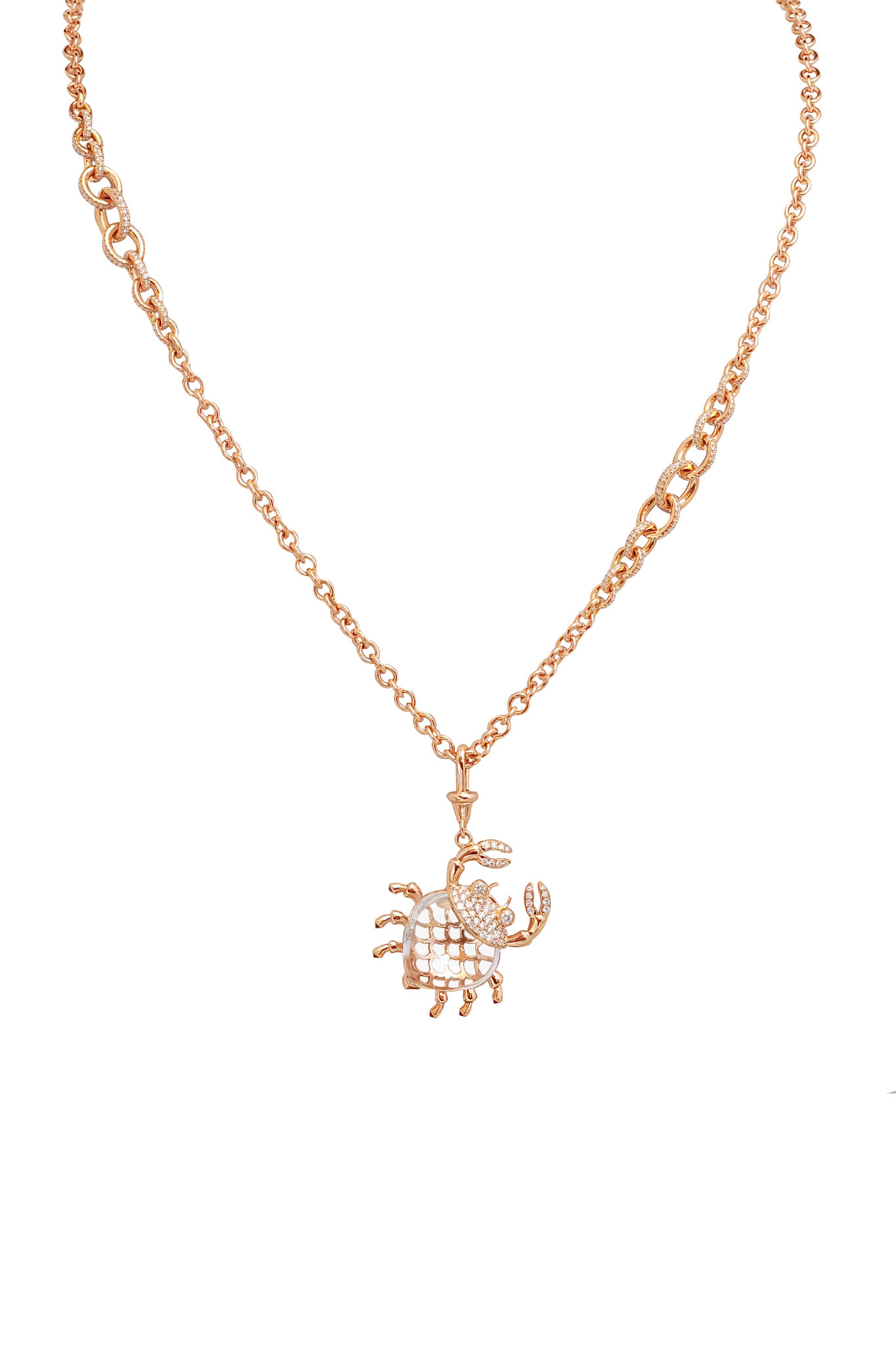 JOHN NAJARIAN Rose Gold Diamond necklace