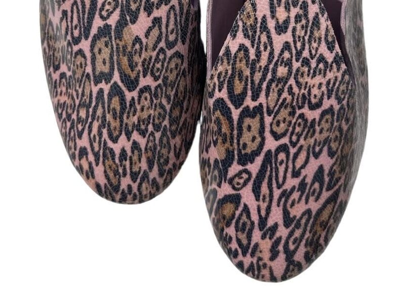 YOLA JAHSHAN FASHION Pink Cheetah Babouche