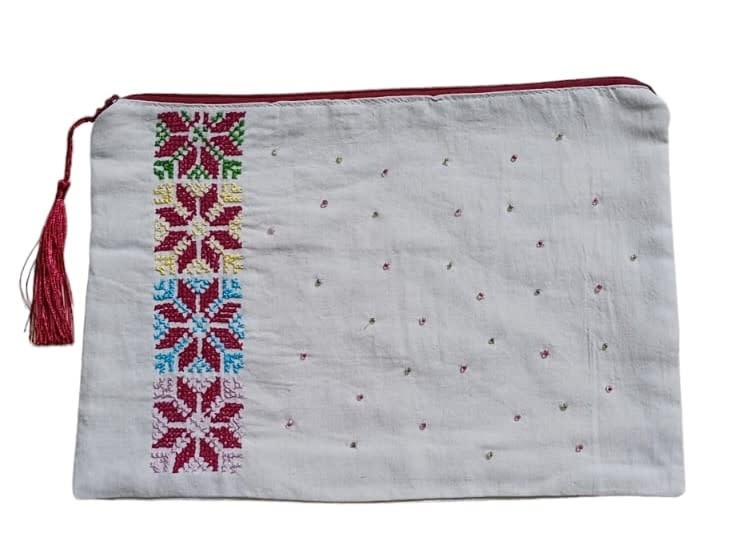 KHEETAN Small Pouch with colorful and embroidery