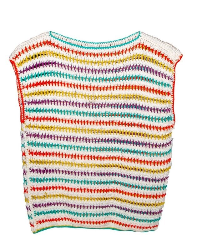 SOUK BALADNA Colorful Crochet Top