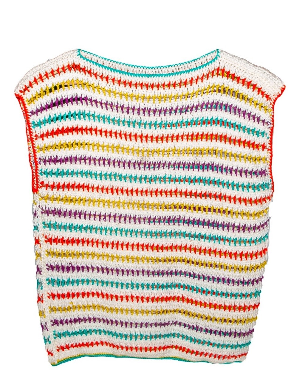 SOUK BALADNA Colorful Crochet Top