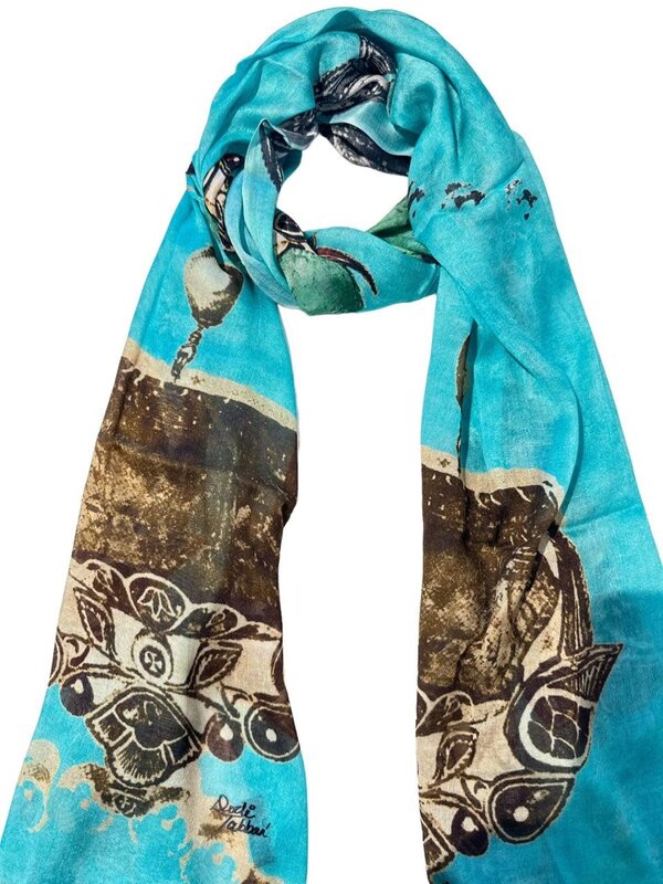 ORIGINALLY YOURS BY DODI TABBAA "Leena" Digitally Printed Silk Modal scarf