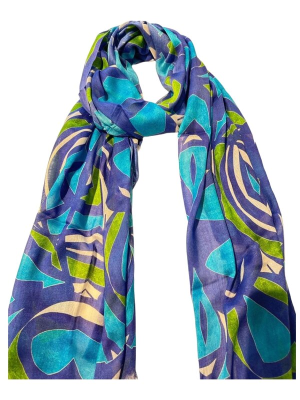 ORIGINALLY YOURS BY DODI TABBAA "Aida" Digitally Printed Silk Modal scarf